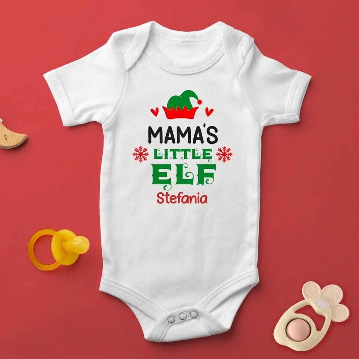 Body dla dzieci z indywidualnym nadrukiem – Mały elf