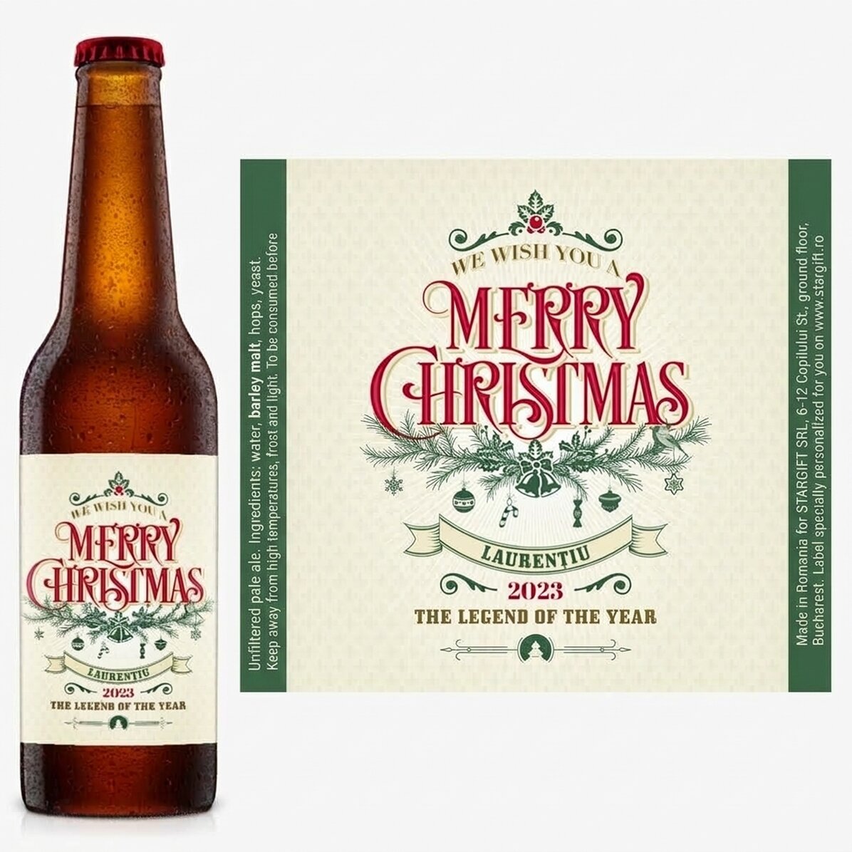 Piwo z indywidualnym nadrukiem – Retro Christmas