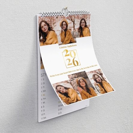 Spersonalizowany kalendarz ze zdjęciami i dedykacją – Every day, best day