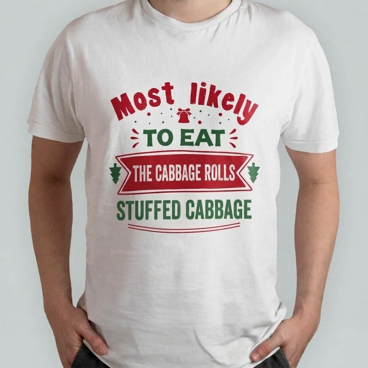 Koszulka bawełniana z nadrukiem – „Most likely to eat”