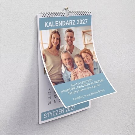 Spersonalizowany kalendarz ze zdjęciami dla najbliższych