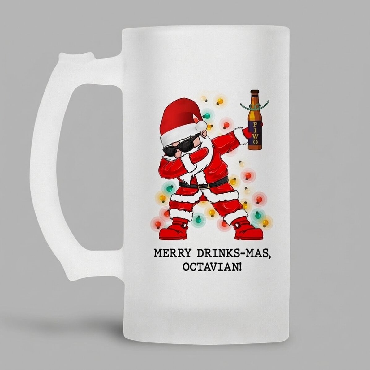 Kufel do piwa z indywidualnym napisem – Merry Drinks – Mas