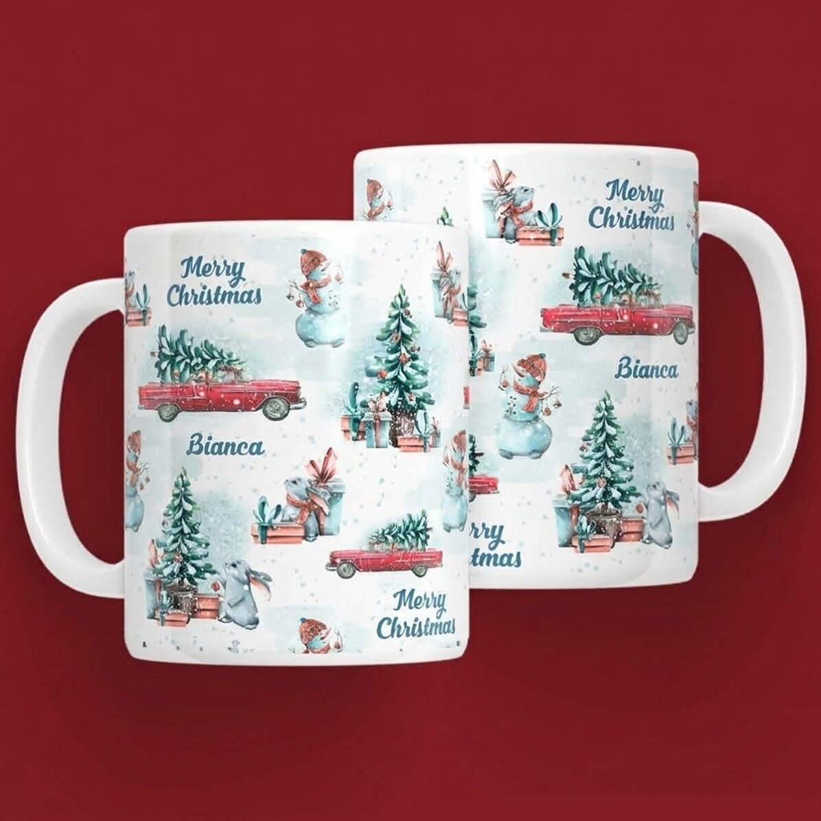 Spersonalizowany kubek z napisem – Merry Christmas