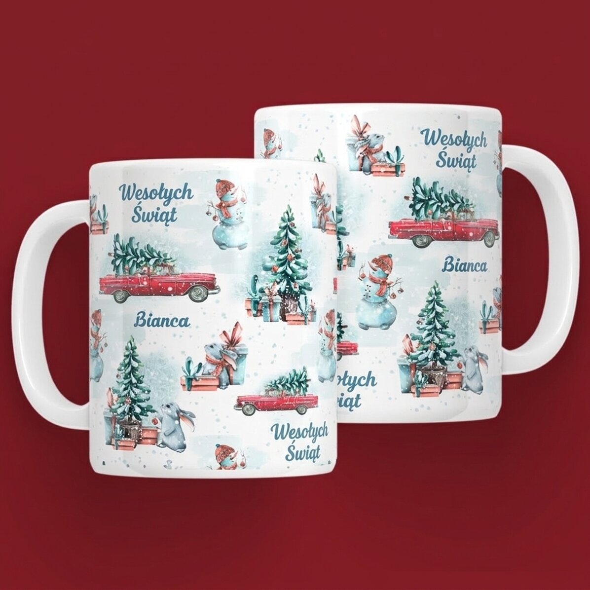 Spersonalizowany kubek z napisem – Merry Christmas