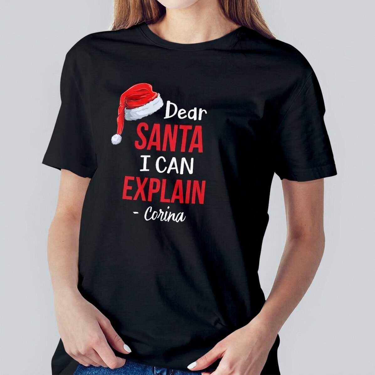 Bawełniana koszulka z nadrukiem – Dear Santa