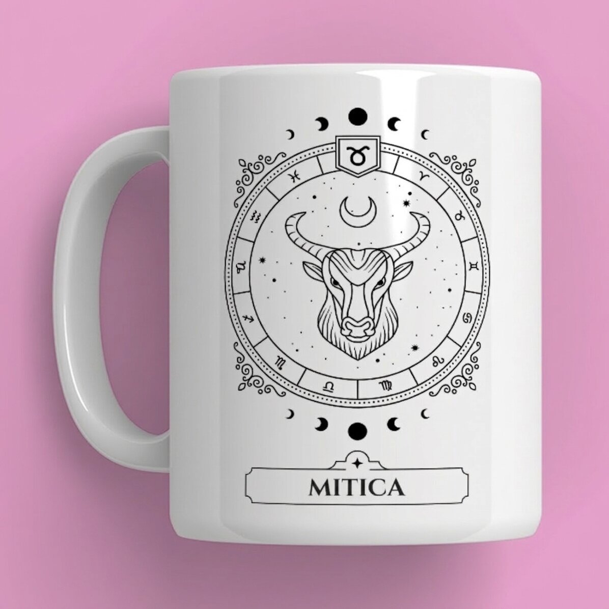Spersonalizowany kubek z imieniem i znakiem zodiaku – Byk