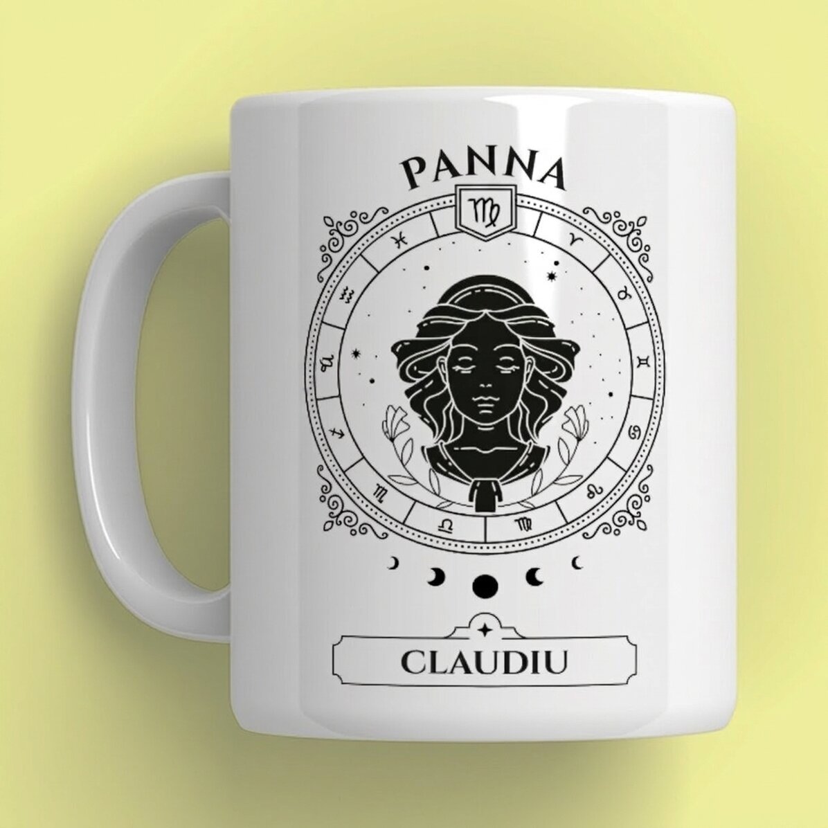 Spersonalizowany kubek z imieniem i znakiem zodiaku – Panna
