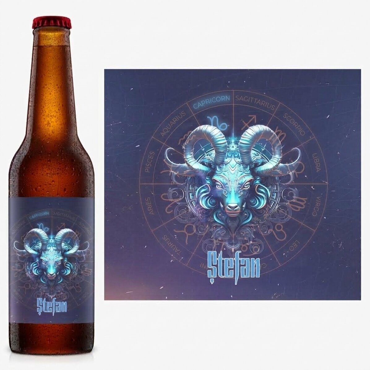 Piwo z imieniem i znakiem zodiaku – Koziorożec