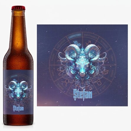 Piwo z imieniem i znakiem zodiaku – Koziorożec