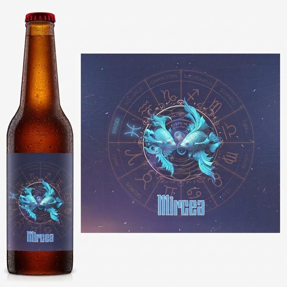 Piwo z imieniem i znakiem zodiaku – Ryby