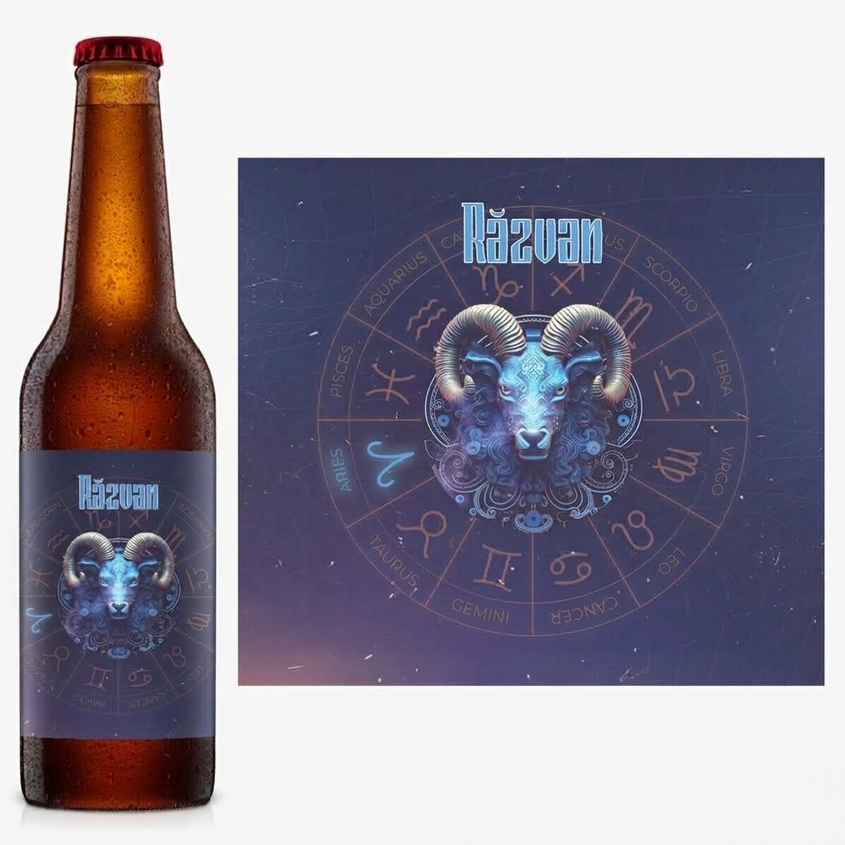 Piwo z imieniem i znakiem zodiaku – Baran