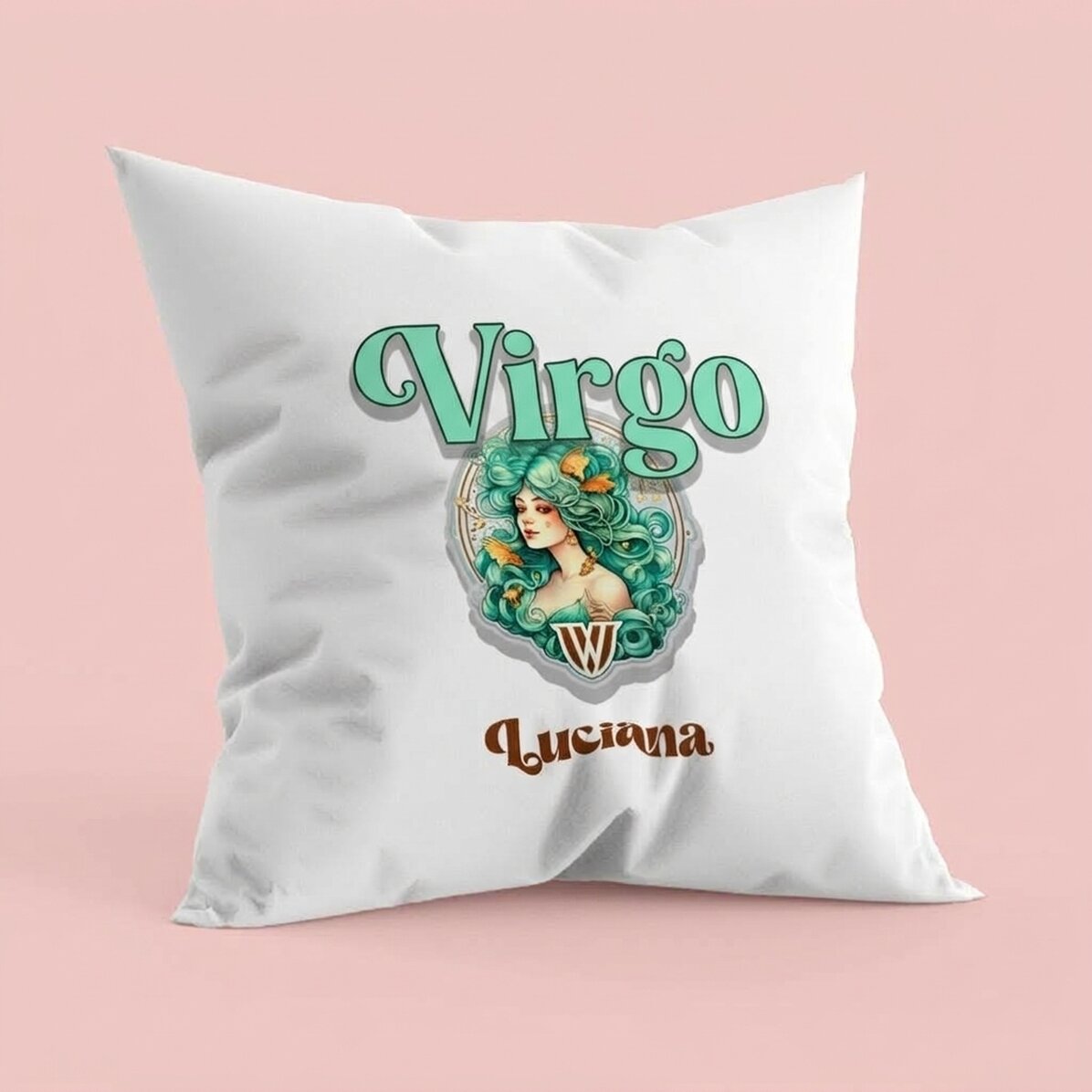 Poduszka z imieniem i znakiem zodiaku – Panna