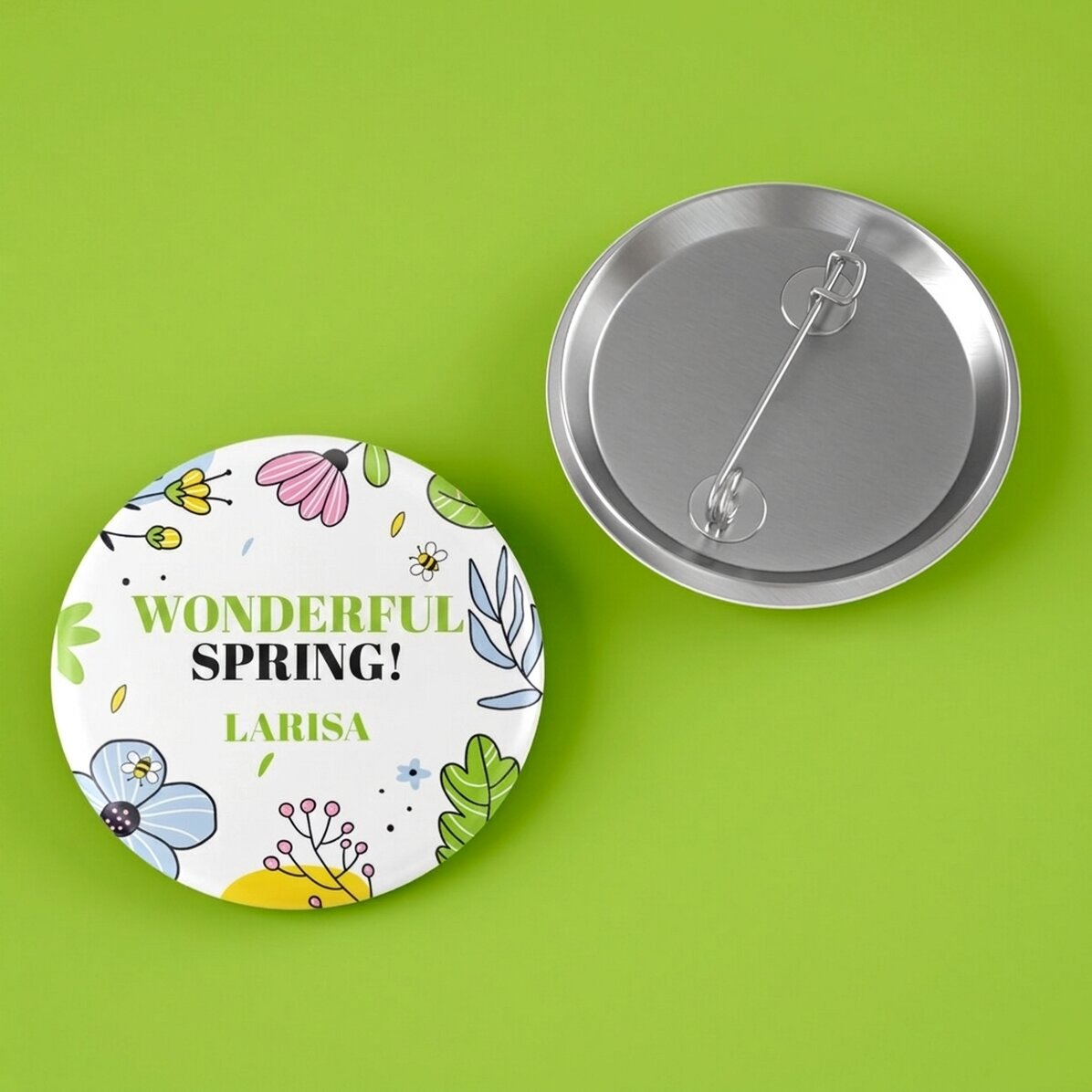 Spersonalizowana plakietka z napisem – Doodle spring