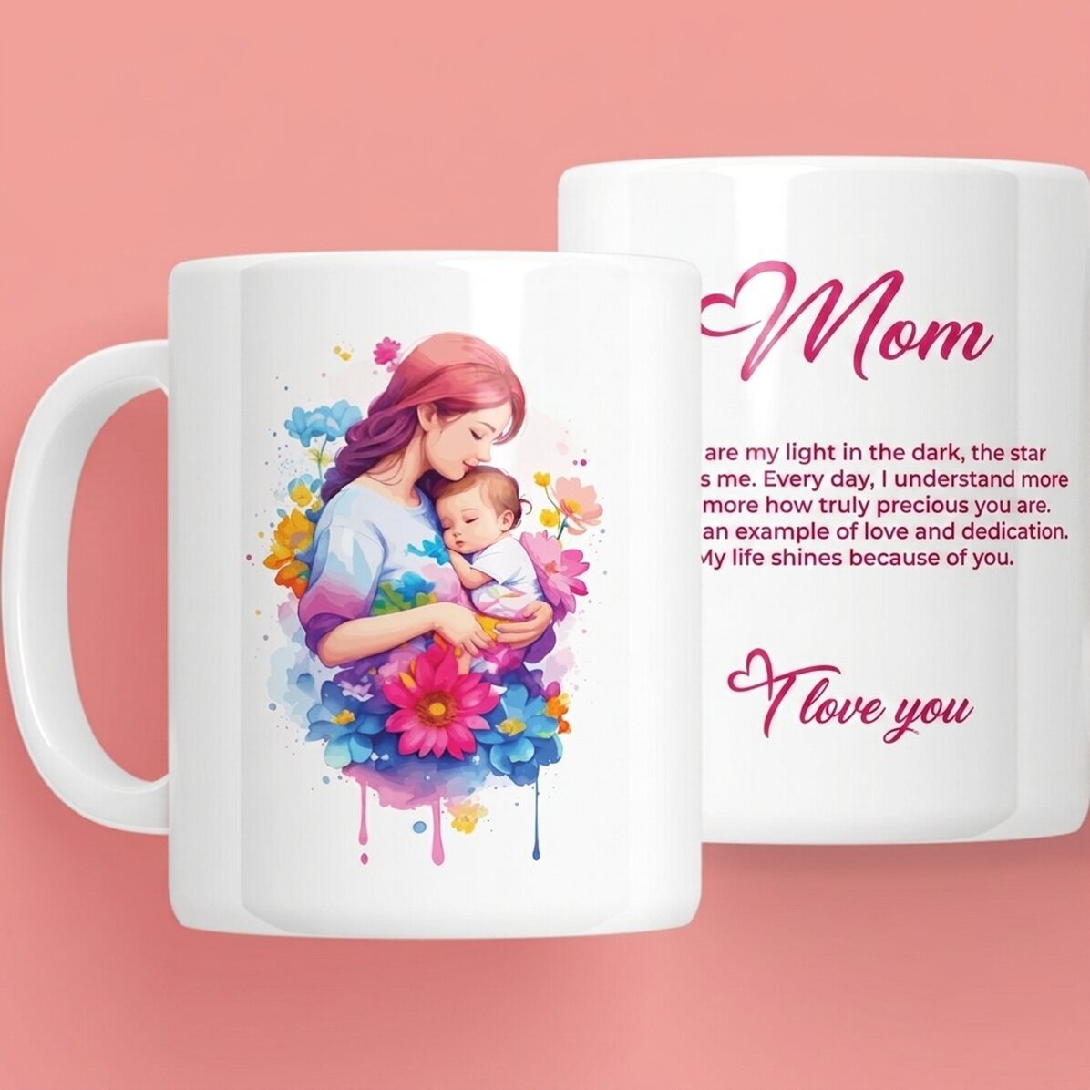 Spersonalizowany kubek z napisem – „Lovely mother”