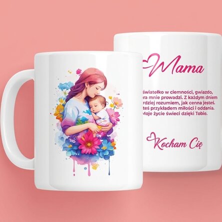Spersonalizowany kubek z napisem – „Lovely mother”