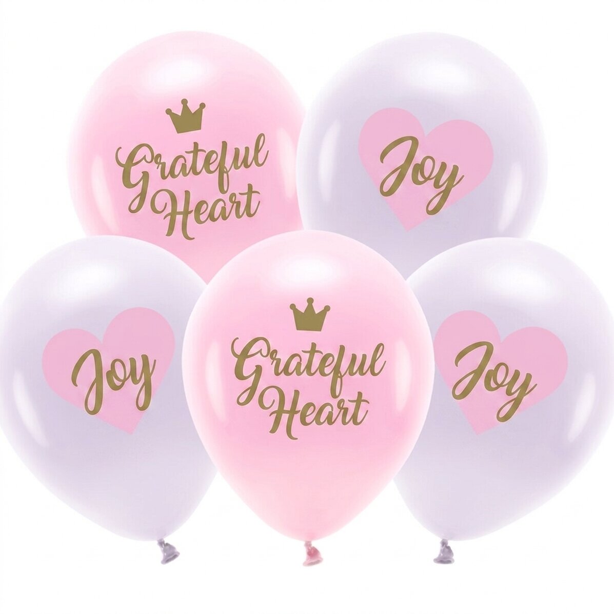 Zestaw 5 balonów – Birthday Pink