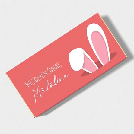 Czekolada z indywidualnym napisem – Bunny