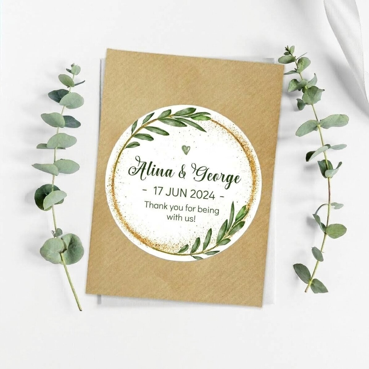 Personalised plantable testimonial with message - Gold