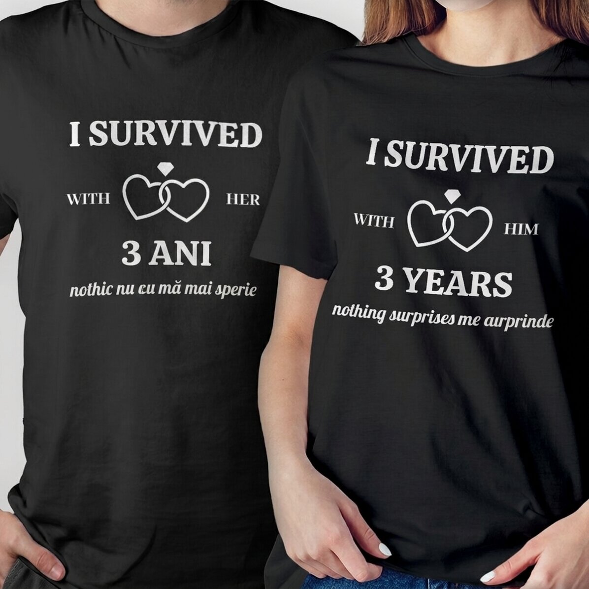 Koszulka bawełniana z nadrukiem – I SURVIVED