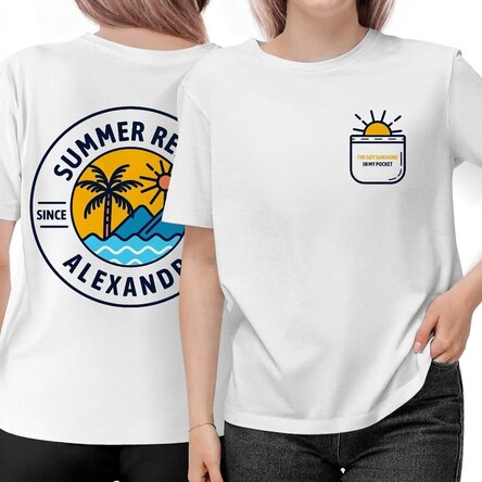 Bawełniana koszulka z nadrukiem – Summer child