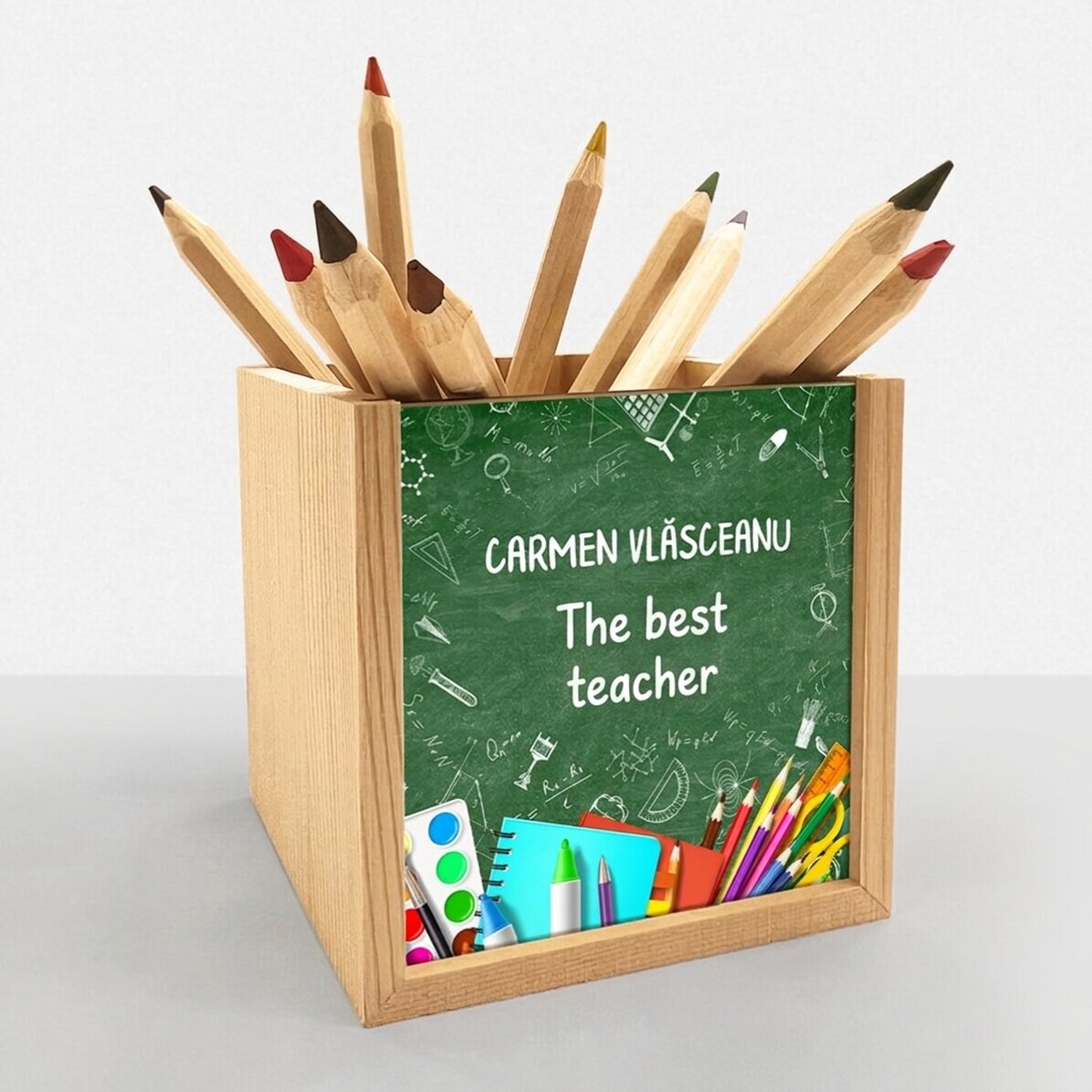 Spersonalizowany uchwyt na ołówki z napisem – Teacher