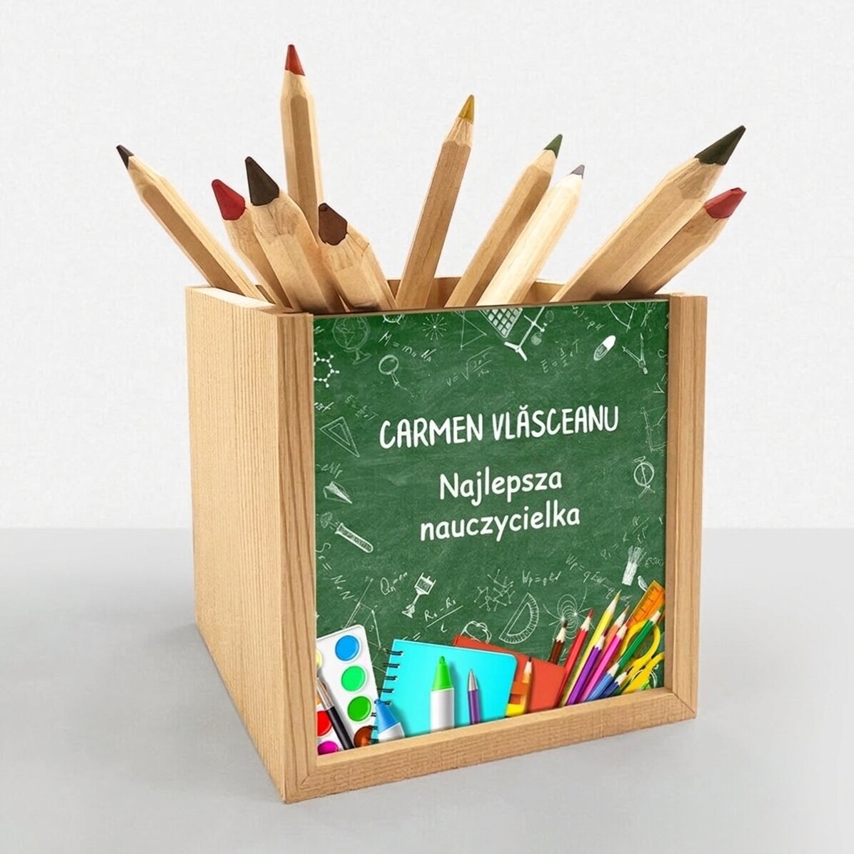 Spersonalizowany uchwyt na ołówki z napisem – Teacher