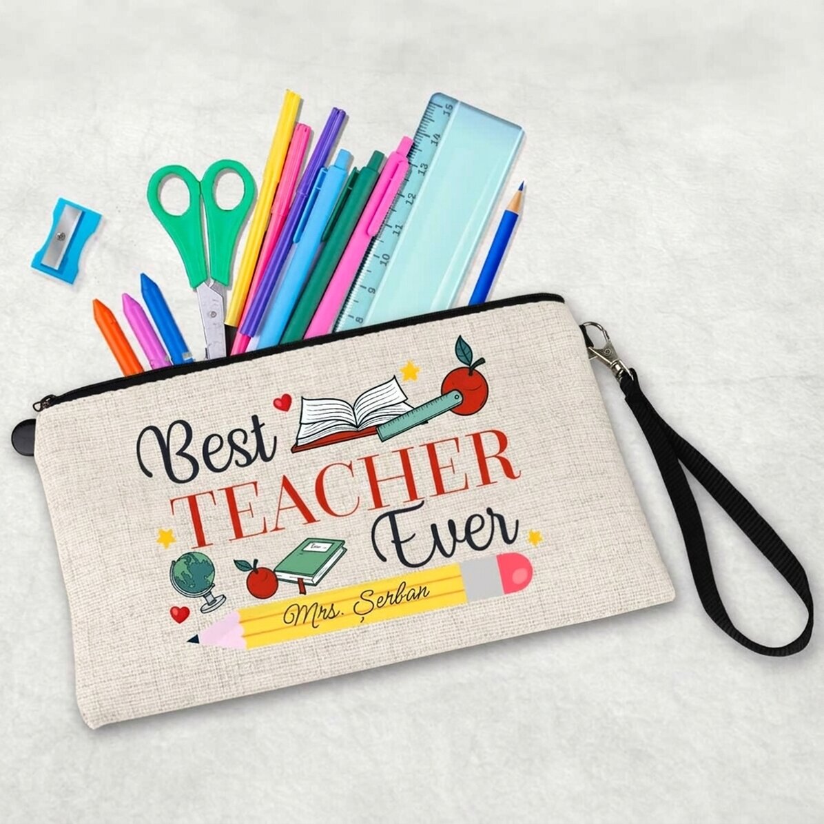 Zestaw dla nauczycieli z indywidualnym napisem – „Best Teacher Ever”