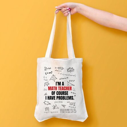 Personalised bag with text - Maths Teacher