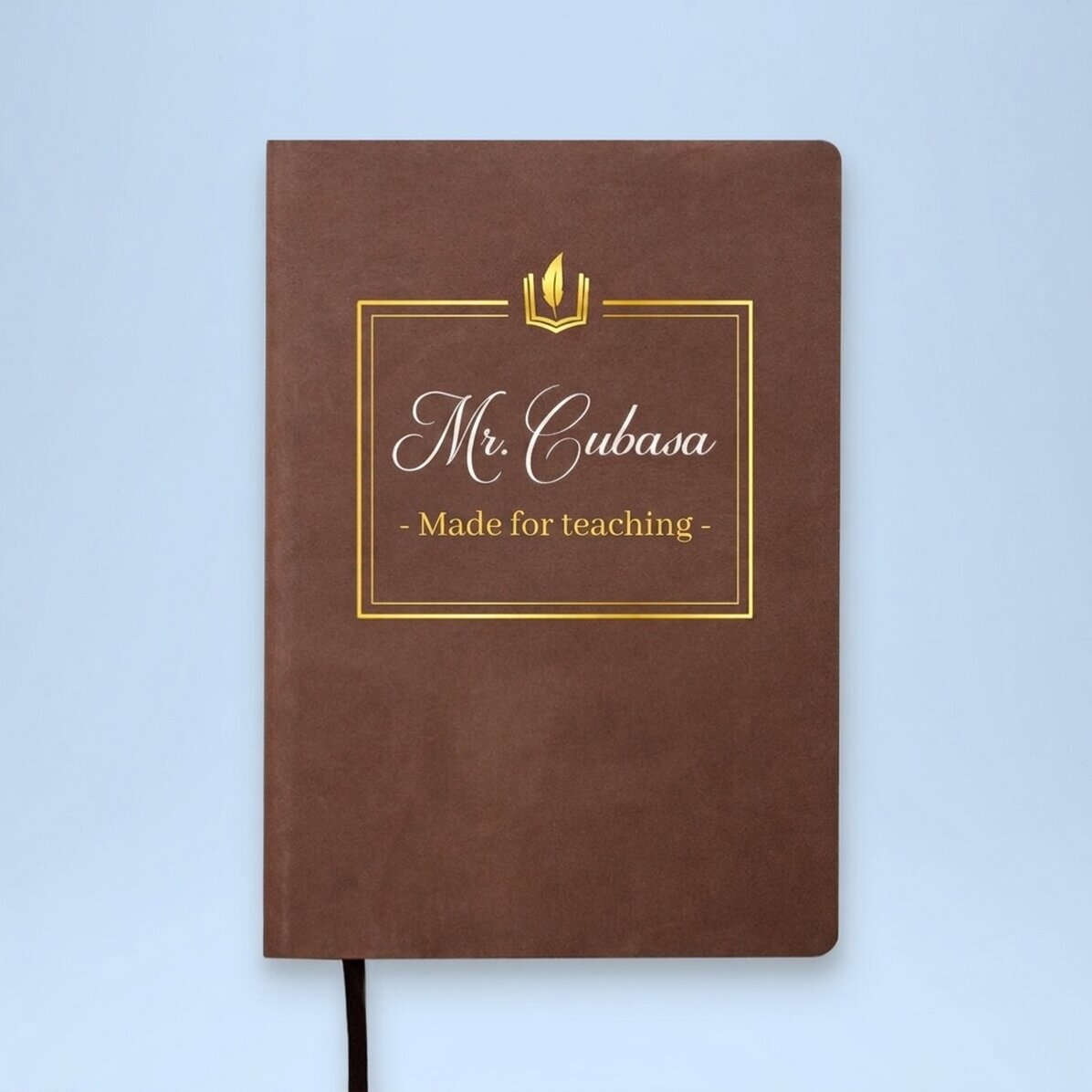 Spersonalizowany, kolorowy notes skórzany – Made to teach