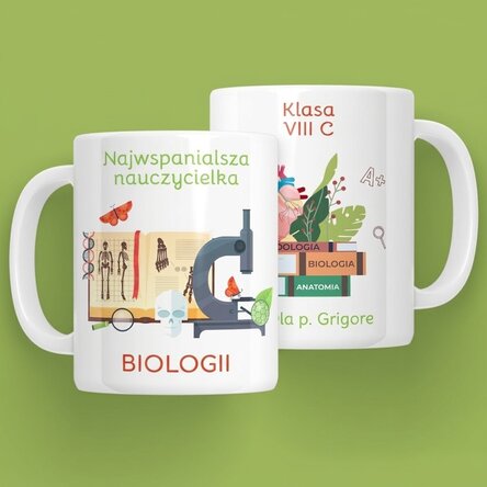Spersonalizowany kubek z napisem – Nauczyciel biologii