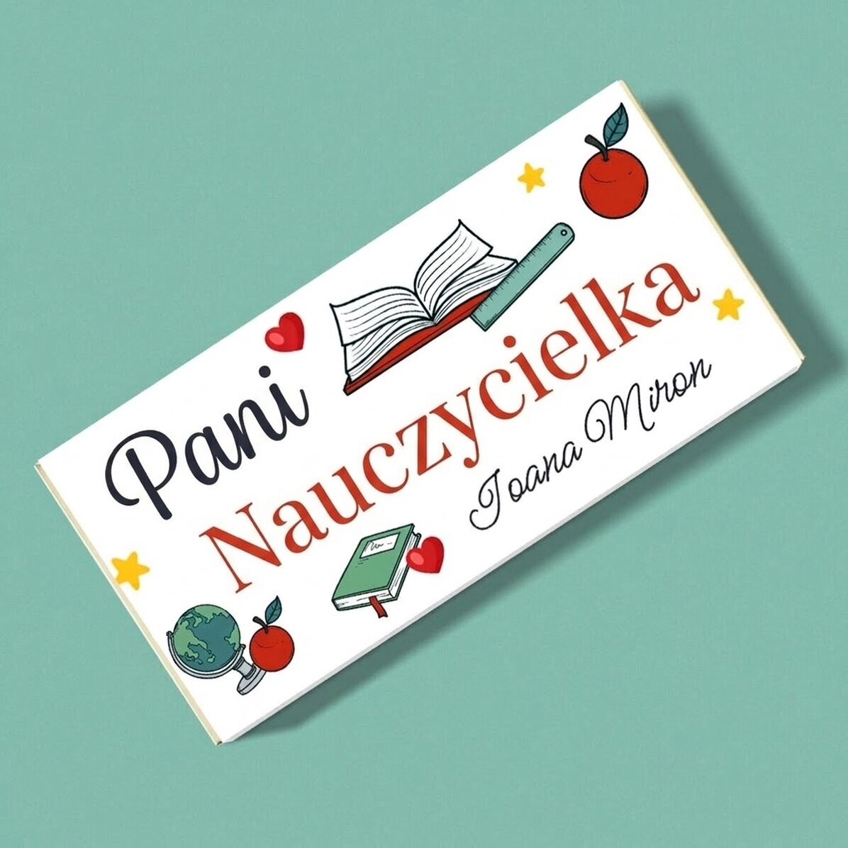 Czekolada z indywidualnym napisem – School