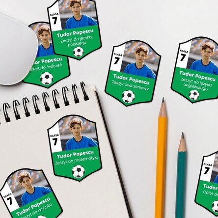 Zestaw 9 spersonalizowanych naklejek (samoprzylepnych etykiet) – FIFA