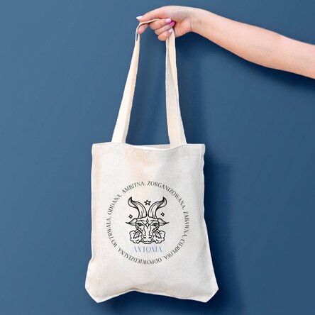 Spersonalizowana torba z napisem – znak zodiaku Koziorożec