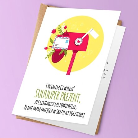 Spersonalizowana kartka z życzeniami z tekstem – świetny prezent