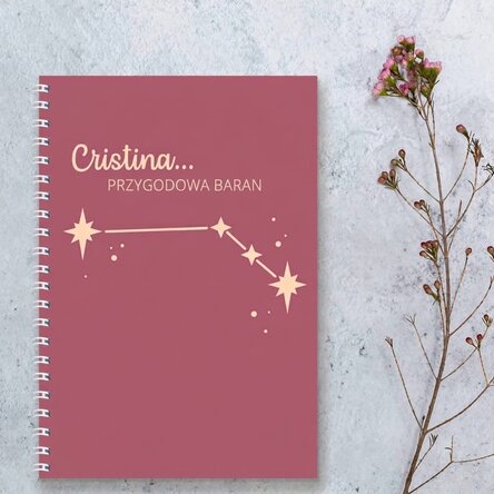 Spis z indywidualnym napisem – Znak zodiaku Baran