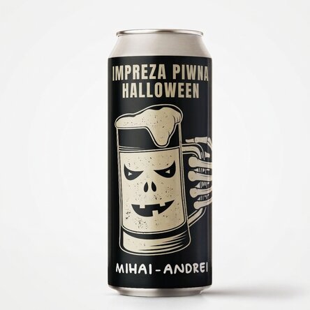 Piwo w puszce z indywidualnym nadrukiem – Halloween Beer Party