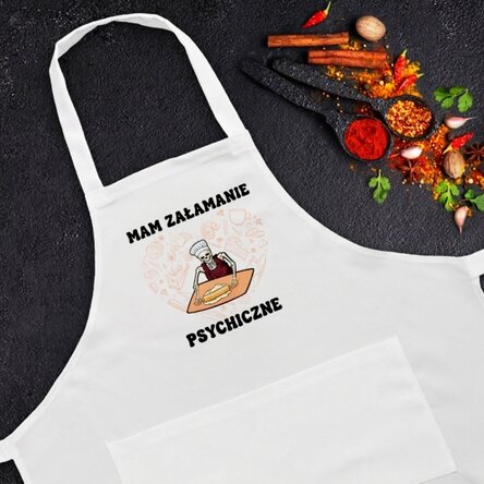 Fartuch z indywidualnym nadrukiem – Mental Bake Down
