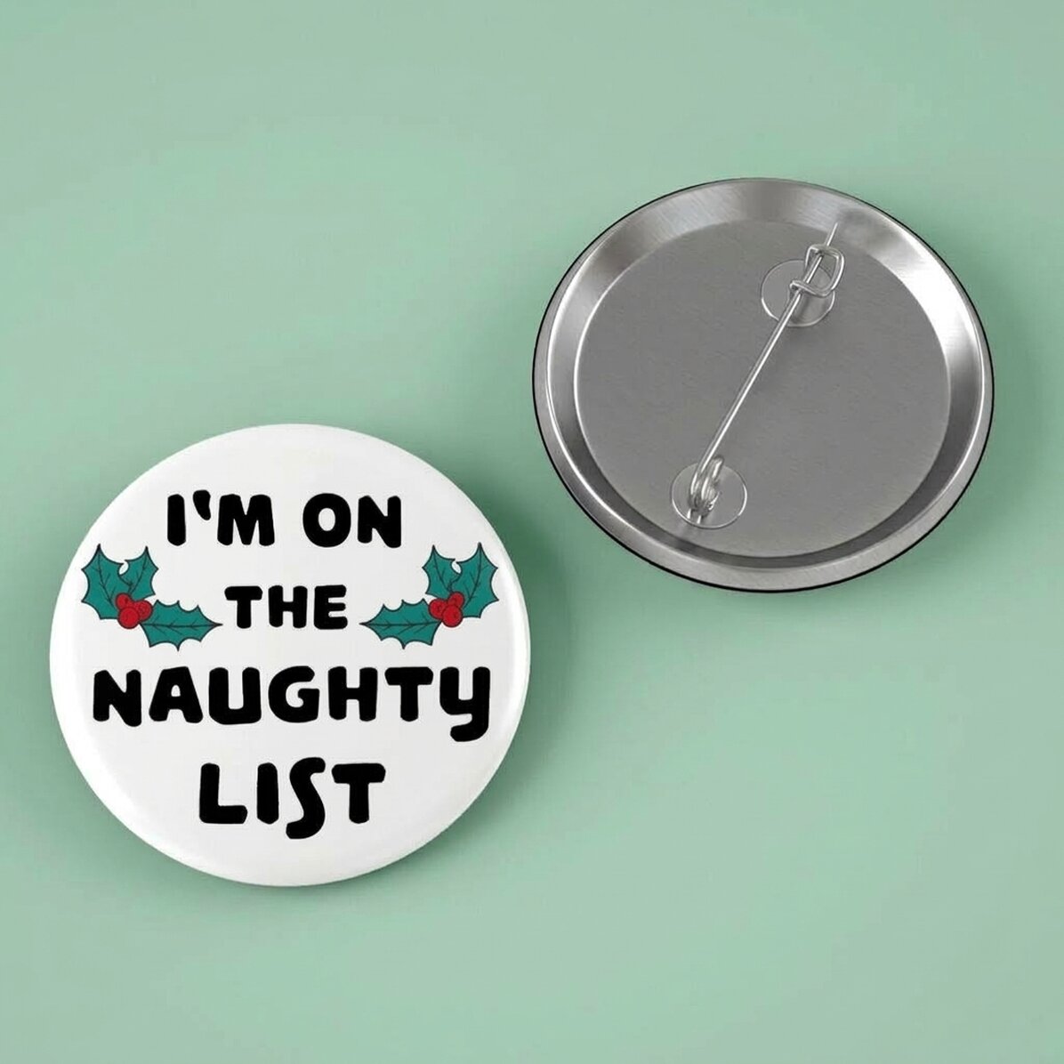 Spersonalizowana plakietka z napisem – Naughty List