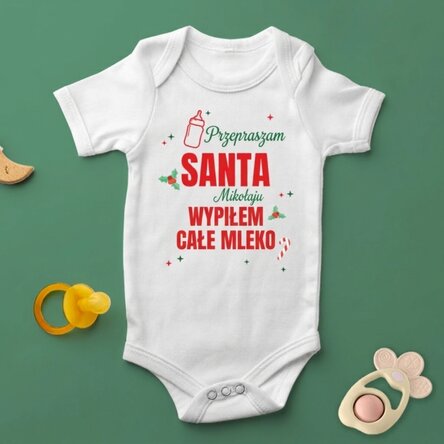 Body dla dzieci z indywidualnym napisem – „Sorry Santa”