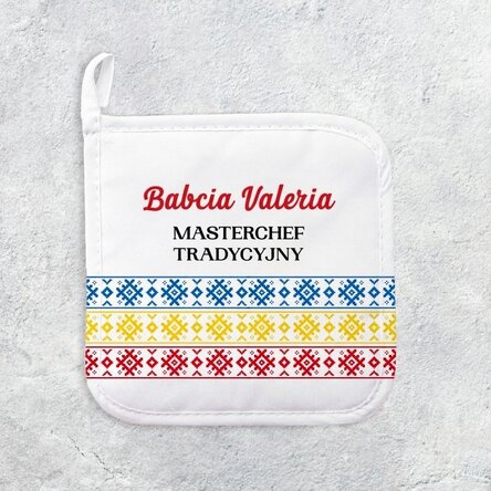 Spodek pod gorący garnek z indywidualnym napisem – Masterchef traditional