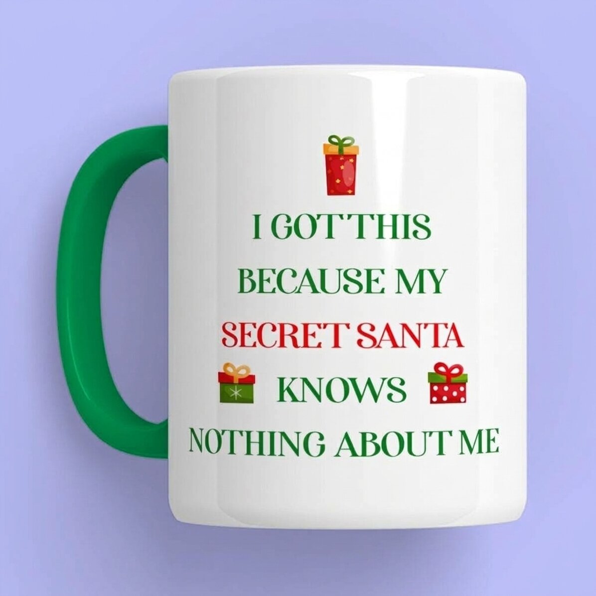 Spersonalizowany kubek z napisem – Secret Santa