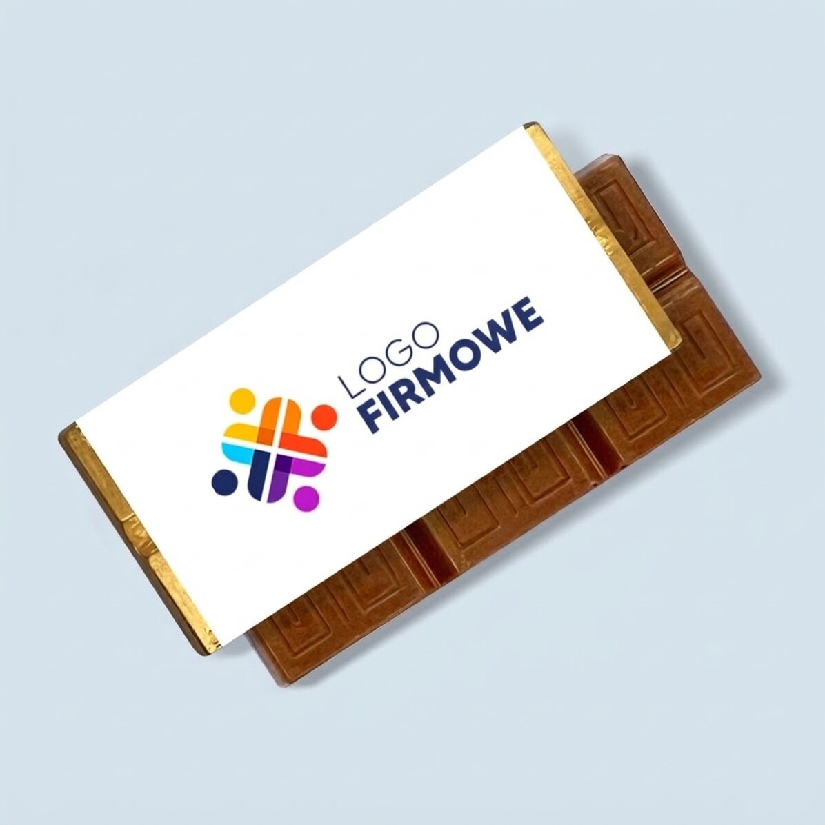 Mini tabliczka czekolady z nadrukowanym logo