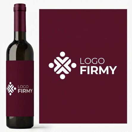 Wino z indywidualnym logo
