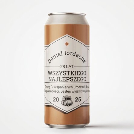 Piwo w puszce z indywidualnym nadrukiem – Classic beer