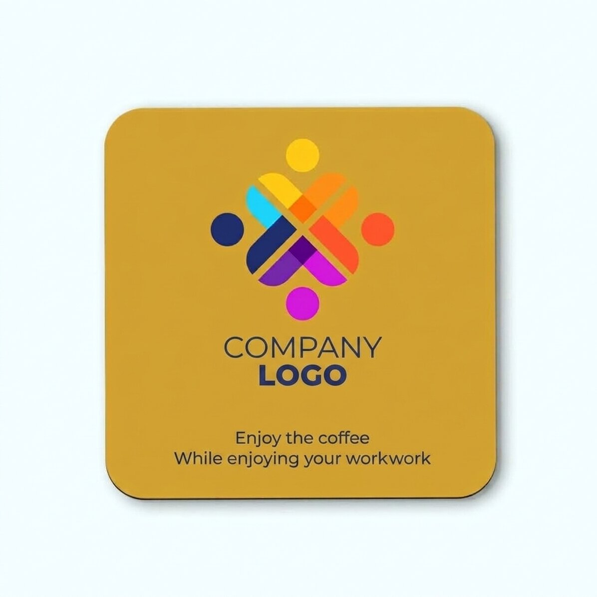 Spodek pod szklankę z nadrukiem logo i tekstu