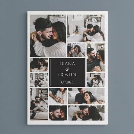 Spersonalizowany obraz na płótnie z 12 zdjęciami