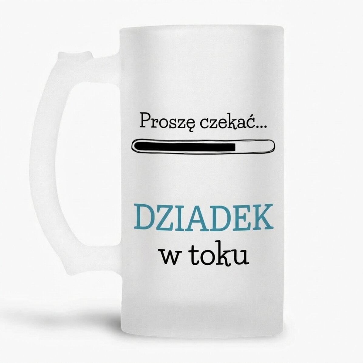 Kufel do piwa z indywidualnym napisem – „Przyszły dziadek”