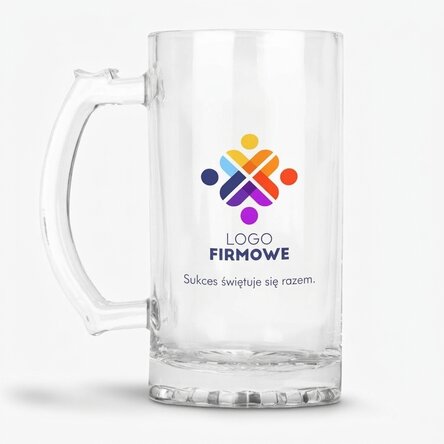 Kufel do piwa z indywidualnym nadrukiem – logo i tekst