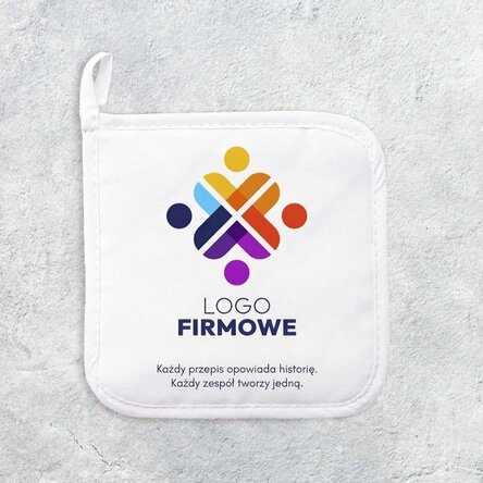 Spersonalizowana podkładka pod gorący garnek z logo i napisem