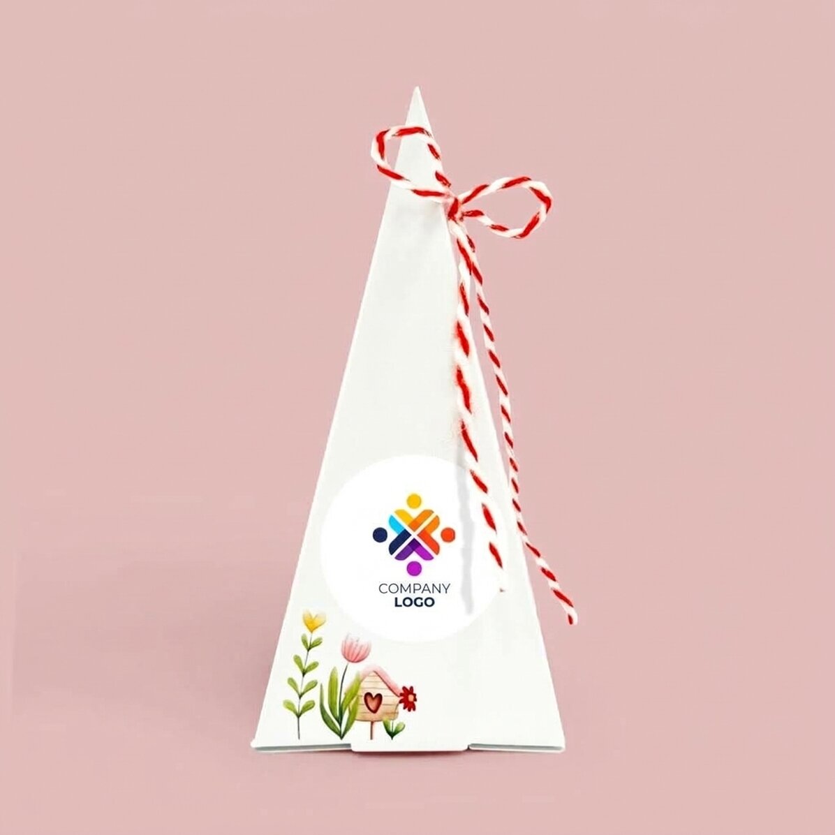 Zestaw do sadzenia kwiatów z nadrukowanym logo